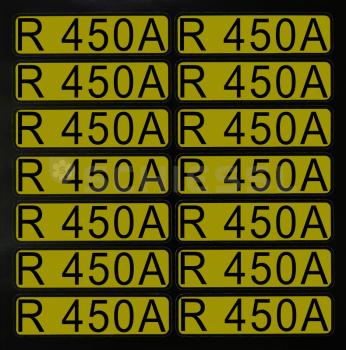 Aufkleber für Richtungspfeile R450A (1 Satz = 14 St.)