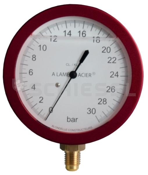 Blondelle Öldruckmanometer -1/+16bar 80mm 7/16"UNF ölgefüllt