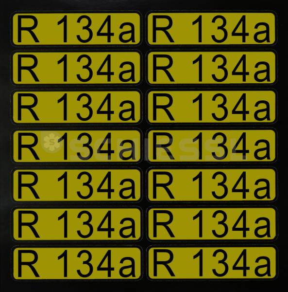 Aufkleber für Richtungspfeile R134a (1 Satz = 14 St.)