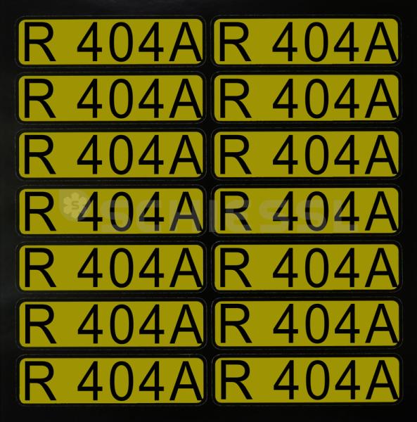 Aufkleber für Richtungspfeile R404A (1 Satz = 14 St.)