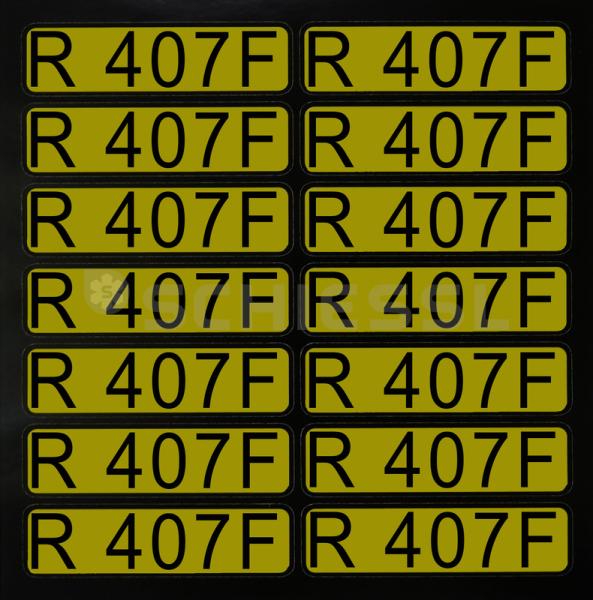 Aufkleber für Richtungspfeile R407F (1 Satz = 14 St.)