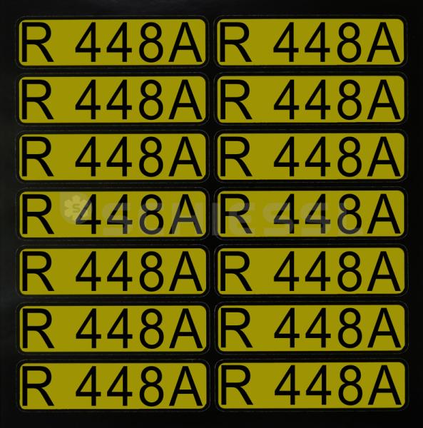 Aufkleber für Richtungspfeile R448A (1 Satz = 14 St.)